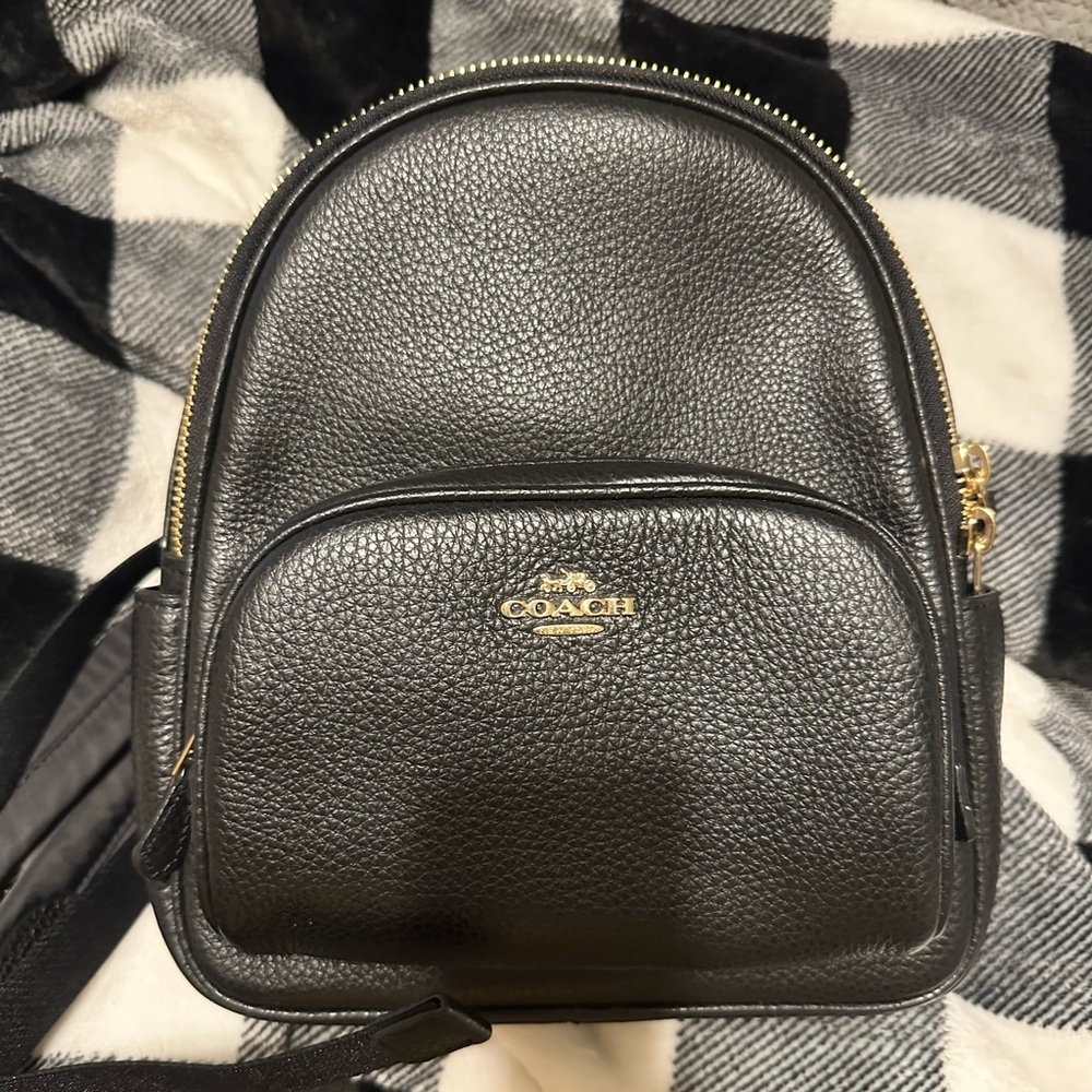NWT Coach Mini Court Backpack Black